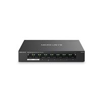 Mercusys MS108GP-Switch PoE Gigabit, 8 Puertos, 7 PoE, Plug and Play, RJ45 | 8 Puertos Gigabit. Puertos PoE+. Plug & Play, No Necesita Configuración. Diseño sin Ventilador, Silencioso. Carcasa Metálica.