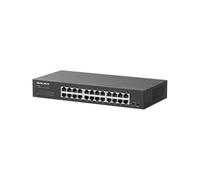 Mercusys MS124GS Switch Gigabit 24 Puertos, Montaje en Escritorio o en Bastidor, Plug & Play, prioridad de tráfico, prevención de Bucle, Modo de Aislamiento, Funcionamiento silencioso, Carcasa