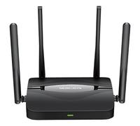 Mercusys Router Wi-Fi 7 MR25BE, WiFi de Doble Banda 3570 Mbps, 4 Puertos Gigabit, VPN, MLO, Canal de 160 MHz, botón WPS, sin Soporte para conexión DSL