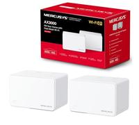 Mercusys Sistema AX3000 Whole Home Mesh Wi-Fi 6, cobertura de hasta 460 m², conexión hasta 150 dispositivos, canales 160 MHz, puertos Gigabit completos, control fácil de la aplicación, Halo H80X