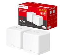 MERCUSYS Sistema WiFi 6 AX1500 Mesh WiFi, cobertura de hasta 350 m², conecta más de 100 dispositivos, puertos Gigabit completos, Wi-Fi de doble banda, roaming sin problemas, fácil control de
