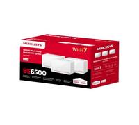 Mercusys TP-Link Halo H37BE Mesh Wi-Fi 7 BE6500Mbps Dual-Band, 2 Puertos WAN/LAN de 2.5G, 1 Puerto Gigabit WAN/LAN, Cubiertos hasta 650m2, 4K-QAM, MLO, Multi-RUs, OFDMA, Control por App, WPA3-SAE, 3
