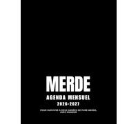 Merde Agenda mensuel 2026-2027, Pour survivre à deux années de pure merde, avec humour: Organiseur mensuel 2026-2027 pour femmes - 2 ans pour ... (ou essayer), avec humour et mandalas inclus