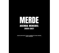 Merde Agenda mensuel 2026-2027, Pour survivre à deux années de pure merde, avec humour: Organiseur mensuel 2026-2027 pour femmes - 2 ans pour ... (ou essayer), avec humour et mandalas inclus
