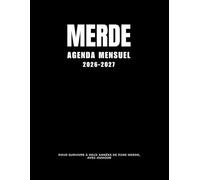 Merde Agenda mensuel 2026-2027, Pour survivre à deux années de pure merde, avec humour: Organiseur mensuel 2026-2027 pour femmes - 2 ans pour ... (ou essayer), avec humour et mandalas inclus