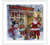 Merejka K-213 The Toy Shop - Kit de punto de cruz, algodón, multicolor, 30 x 30 cm