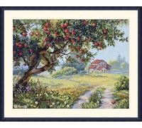 Merejka K-255 The Old Apple Tree - Kit de punto de cruz, algodón, multicolor, 29,5 x 38,5 cm
