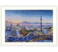 Merejka Kikkerland Barcelona Park Güell - Kit de punto de cruz (29 x 43,5 cm)