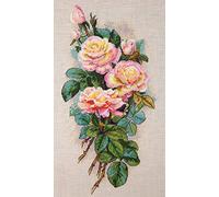 Merejka Kit de punto de cruz, algodón, multicolor, 15 x 29 cm