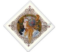 Merejka - Kit de punto de cruz, algodón, multicolor, 34,5 x 34,5 cm