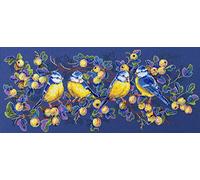 Merejka - Kit de punto de cruz, algodón, multicolor, 37 x 15 cm