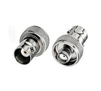 Merghurn 2 adaptadores SMA hembra a BNC hembra para radio bidireccional, compatible con antenas UV-5R, FD-880, radio jamón y walkie talkie