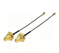 Merghurn Cable de extensión coaxial Mini PCI a SMA hembra de 3 pulgadas (paquete de 2), cable de extensión coaxial de baja pérdida para tarjetas WiFi Mini PCIe, routers inalámbricos, repetidor WAN y