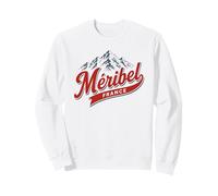 Meribel France Estación de esquí Montaña Retro Gráfico Sudadera
