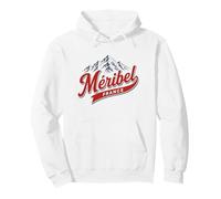 Meribel France Estación de esquí Montaña Retro Gráfico Sudadera con Capucha