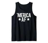 'Merica AF Funny July 4th Meme Celebra América EE.UU Camiseta sin Mangas