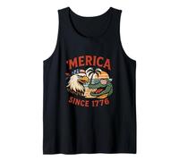 Merica Desde 1776 Águila Patriótica y Gator USA America Camiseta sin Mangas