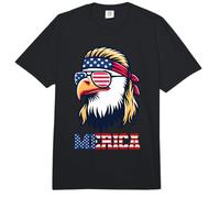 Merica Eagle Patriotic American Flag USA 4 of July Comfort Colors Adult Heavyweight T-Shirt