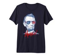 Merica Lincoln - 4th July Veterans or Memorial Day Abe Camiseta Premium