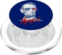 Merica Lincoln - 4th July Veterans or Memorial Day Abe PopSockets PopGrip para MagSafe