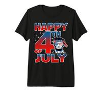 Merica Lincoln American Flag Sunglasses Happy 4th of July Camiseta Premium