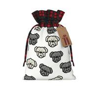 Merican Dog Head 1 bolsa con cordón de 8.3 x 11.8 pulgadas, duradera y elegante, ideal para regalos personalizados de Halloween