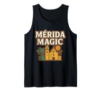 Mérida Magic Vintage Travel Vibe México City Charm Camiseta sin Mangas
