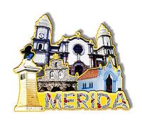 Merida Venezuela Imán de madera 3D Imanes de nevera Viaje Coleccionables Souvenirs Decoraciones Artesanía