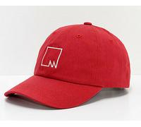 Meridian Skateboards Cap Camp Dad Strapback Hat M Squared Red