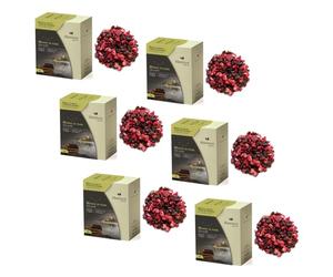 Meridiani® | Infusión Mundo de Cuentos de Hadas | Té de Frambuesa, Fresa y Bayas del Bosque sin Cafeína - (6 x 80 g) | Mezcla Afrutada de Sabor Delicado