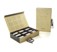 "Meridiani® | Juego de regalo de té surtido y té de hierbas | Ruta de las Américas | Caja de 45 Filtros de Té y Tés de Hierbas en 9 Sabores | Caja Regalo Infusiones & Té - (105 Gr)"
