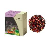Meridiani® | Mezcla de frutas y flores de jardín de la abuela para infusión | Manzana, hibisco, mora, fresa, té de hierbas sin cafeína - (80 g) | Infusión de sabor afrutado