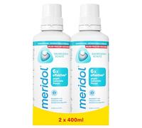 meridol Enjuague bucal 2 x 400 ml - efecto antibacteriano para dientes y encías sanos, sin alcohol