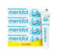 meridol Pasta de dientes 4 x 75 ml - Pasta de dientes para combatir la inflamación de las encías, efecto antibacteriano