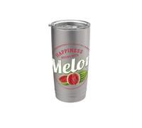 Merienda sandía Fruta vintage Recuerdo de melón retro Vaso térmico de acero inoxidable de doble pared
