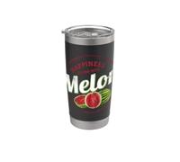 Merienda sandía Fruta vintage Recuerdo de melón retro Vaso térmico de acero inoxidable de doble pared