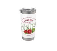 Merienda sandía Fruta vintage Recuerdo de melón retro Vaso térmico de acero inoxidable de doble pared
