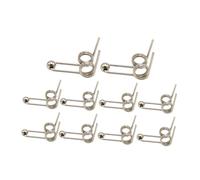 MERIGLARE 10 Piezas Resorte Rizador Doble Torsión Repuesto Varilla Cabello Acero Carbono Resistente Adecuado para Salón Belleza Uso Diario Hogar, 24mm