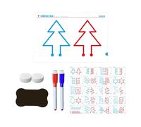 MERIGLARE 20 Tarjetas de Entrenamiento para Niños, Juguete Educativo, Ayuda Didáctica, Desarrollo del Cerebro Izquierdo Y Derecho, Juguete de Motricidad Fina, P, Mejorar