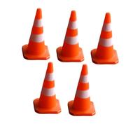 MERIGLARE 5 Conos de Tráfico en Miniatura para Diorama de Estacionamiento, Conos de Construcción, Modelo de Vehículo, Decoración de Resina, Adecuados para Colec, Naranja, Individual