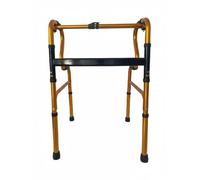 MERIGLARE Ajustable Barra de Asistencia Marco de Caminata Bastón de Rehabilitación de Aluminio Ajustable Plegable para Sostén al Caminar Transición entre Estancias Apoyo Domiciliario, Amarillo