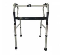 MERIGLARE Ajustable Barra de Asistencia Marco de Caminata Bastón de Rehabilitación de Aluminio Ajustable Plegable para Sostén al Caminar Transición entre Estancias Apoyo Domiciliario, Plateado
