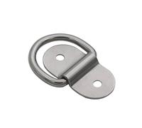 MERIGLARE Anilla en D de Acero Inoxidable D Argolla Punto de con Gancho Giratorio Plegable y Base Estable para Fijar Cintas y Cuerdas Adecuada para Camiones Remolques Plataformas de Carga