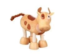 MERIGLARE Animal de Madera Flexible para Niños en Edad Preescolar, Juguete de Portátil Y Flexible para