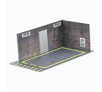 MERIGLARE Área de Exhibición de Estacionamiento para Modelos de Autos de Juguete a Escala 1/24 en PVC, m-e
