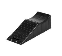 MERIGLARE Bloqueador Ruedas para Vehiculo con Diseno Triangular Plastico Rigido con Ranuras Inferiores Antislizantes y Superficie con Agarres para Evitar