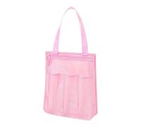MERIGLARE Bolsa de ducha portátil de malla de secado rápido, 25 x 9 x 30 cm, organizador de baño, neceser para playa, natación, viajes, gimnasio, para hombre y, Rosa