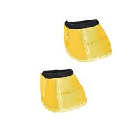 MERIGLARE Botas Protectoras para Cascos de Caballo con Forro Amortiguador, Tela Oxford 1680D, Y Fáciles de Colocar, Amarillo