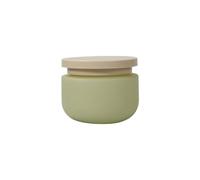 MERIGLARE Botella Reutilizable para Ducha Envase Vació Recargable con Cuello Ancho Y Tapa Flip Recipiente de Almacenamiento Portátil para Cosméticos Contenedor, Verde 250g