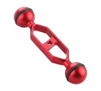MERIGLARE Brazo de Extensión de Aleación de Aluminio para Buceo, Bandeja de Buceo, Abrazadera de Mariposa Práctica, Conector de Metal, Brazo de Doble Bola para, Rojo